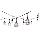 CANVAS Outdoor White & Yellow Incandescent Plug-In Locarno String Lights, 6-m Front_Flat
