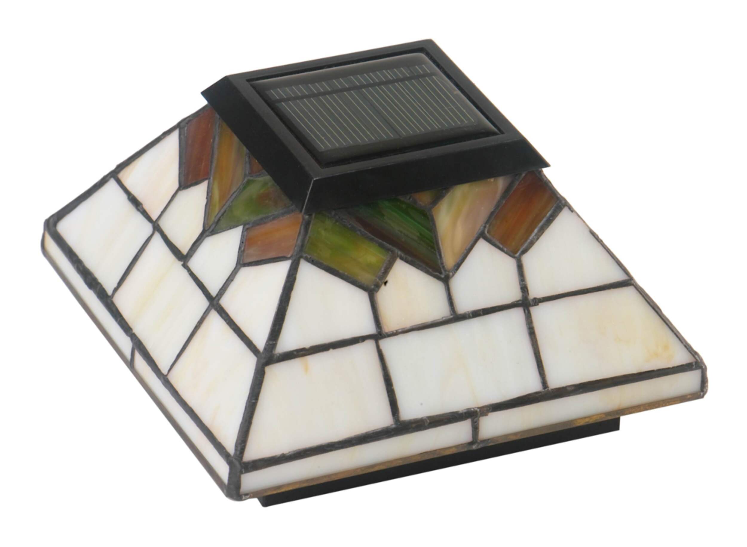 Lampes solaires à DEL pour poteau de clôture Classy Caps, extérieur, blanc brillant, 3 LM, 5 x 5 po, paq. de 2 Overhead_Plunge