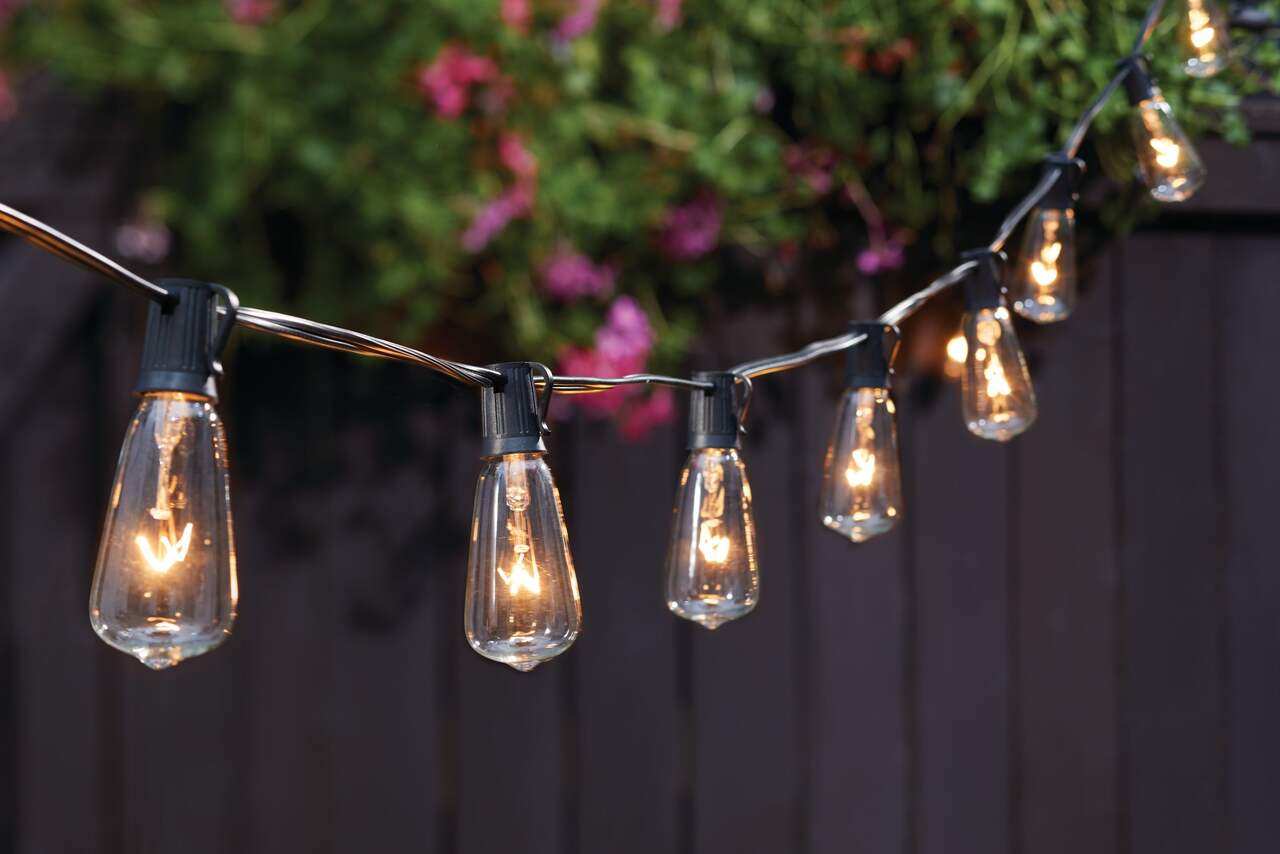 CANVAS Indoor/Outdoor Clear White Incandescent Plug-In String Lights, 10.3-m
