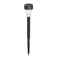 For Living Outdoor White LED Solar Plastic Pathway & Garden Stake Lights, 6-pk Front_Elevated