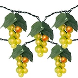 Northlight Festive Grape String Lights, Green, 6-ft CloseUp