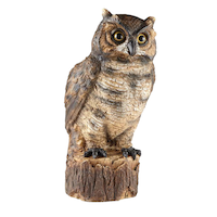 For Living Garden Owl Decoy Front_Elevated