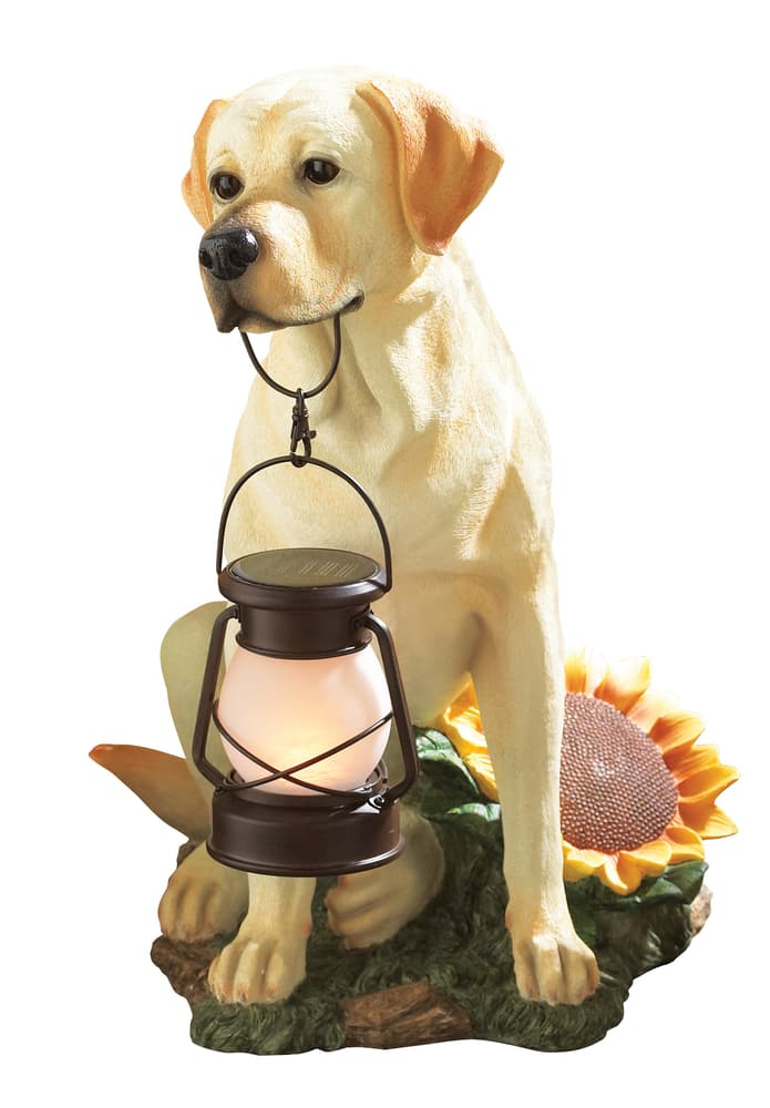 yellow lab solar light