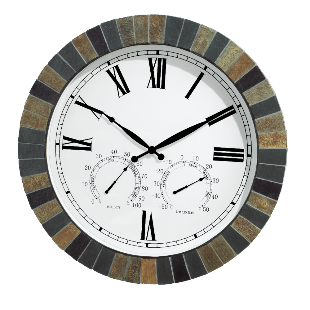 For Living Slate Outdoor Clock, MultiColour Canadian Tire