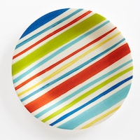 Assiette à hors-d'œuvre CANVAS Delano, motif rayé