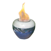 CANVAS Gel Burner/Firepot, Blue Front_Elevated