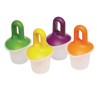 For Living Ice Pop Molds, 4-pcs, BPA Free Composite_or_Mixed