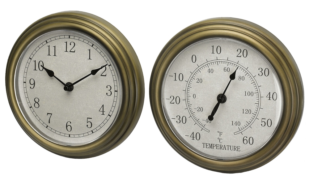 Indoor & Outdoor Clock & Thermometer Canadian Tire