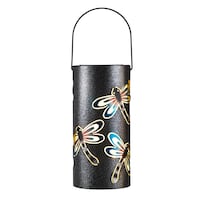 For Living Outdoor Lantern, 9.06-in, Metal Dragonfly Front_Flat