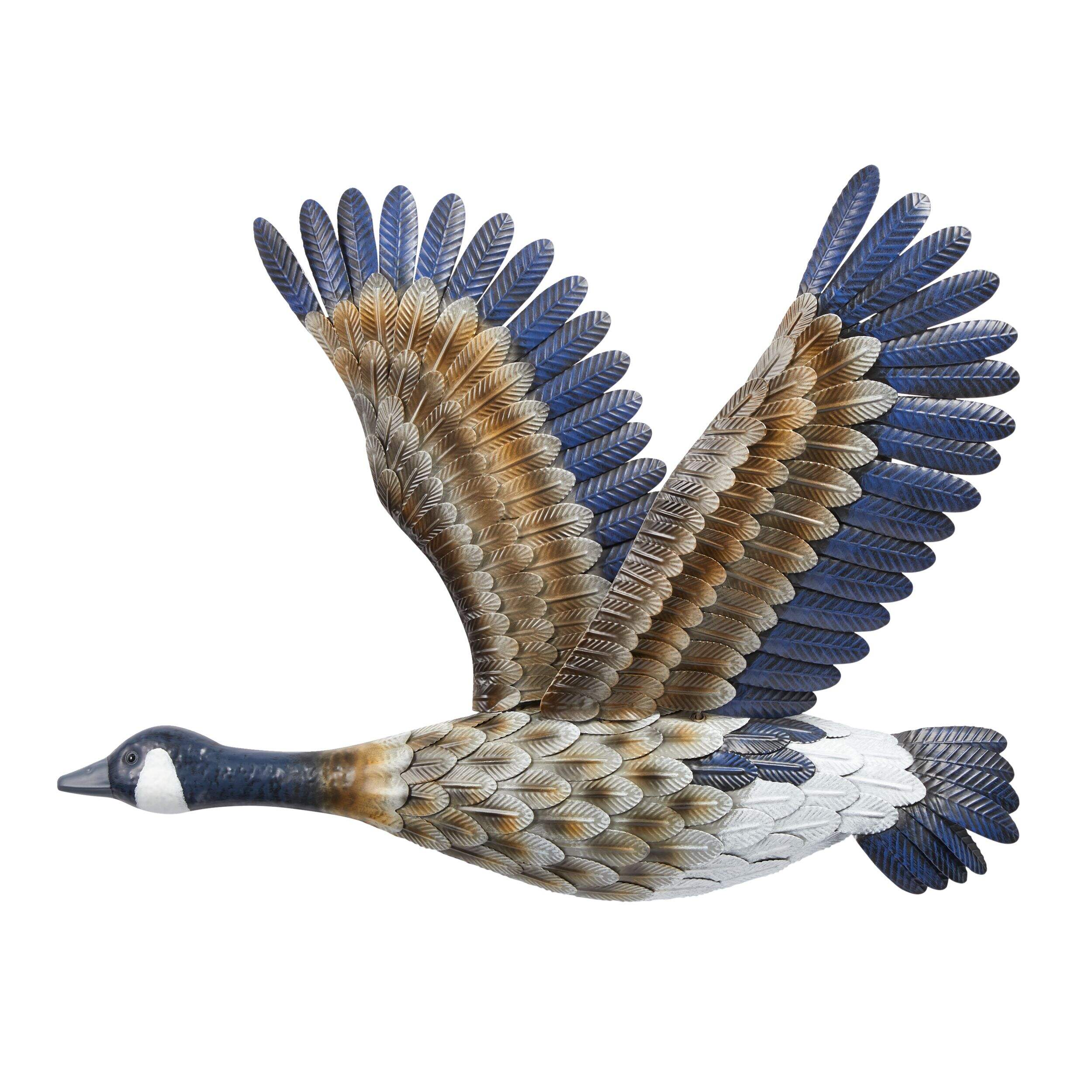 For Living Goose in Flight Outdoor Wall Art & Decor Side_Left