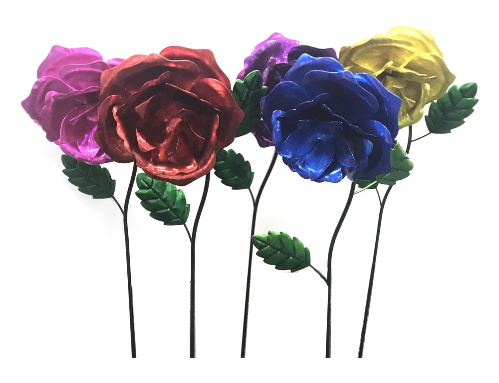 For Living Bouncing Rose Garden Stake, 26in, Assorted Canadian Tire
