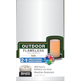 Outdoor Candle 3 x 5-in, Weather Resistant, Colour Changing Front_Flat
