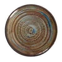CANVAS Seashore Outdoor Hand Painted Dinner Plates, 1-pc Overhead_Flat
