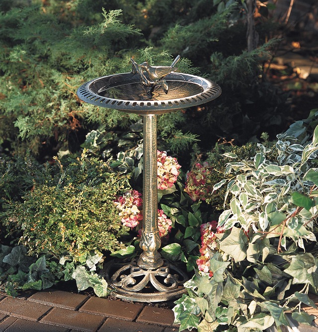 For Living Cast Metal Bird Bath Canadian Tire