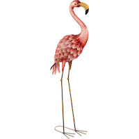 For Living Flamingo Garden Statue & Lawn Ornament, 41.73-in, Pink Front_Angled_Right