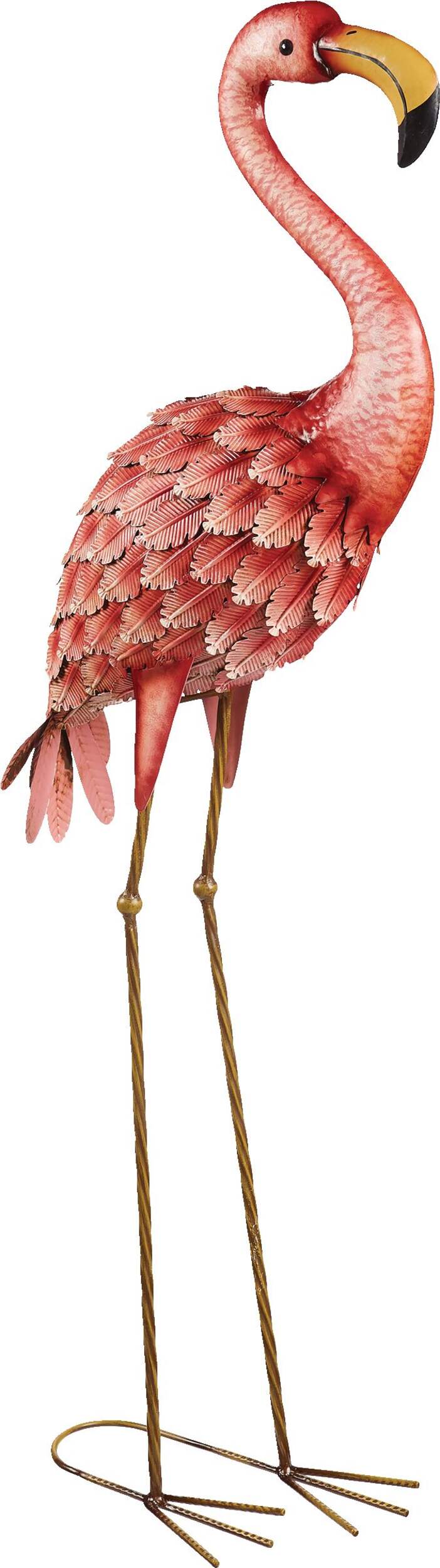 For Living Flamingo Garden Statue & Lawn Ornament, 41.73-in, Pink Front_Angled_Right
