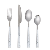 CANVAS Faux Marble Cutlery Set, 16-pcs, Set for 4 Front_Flat