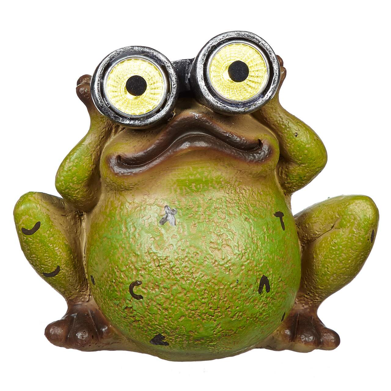 For Living Yoga Frog Lawn Ornament, 13.98-in, Bronze