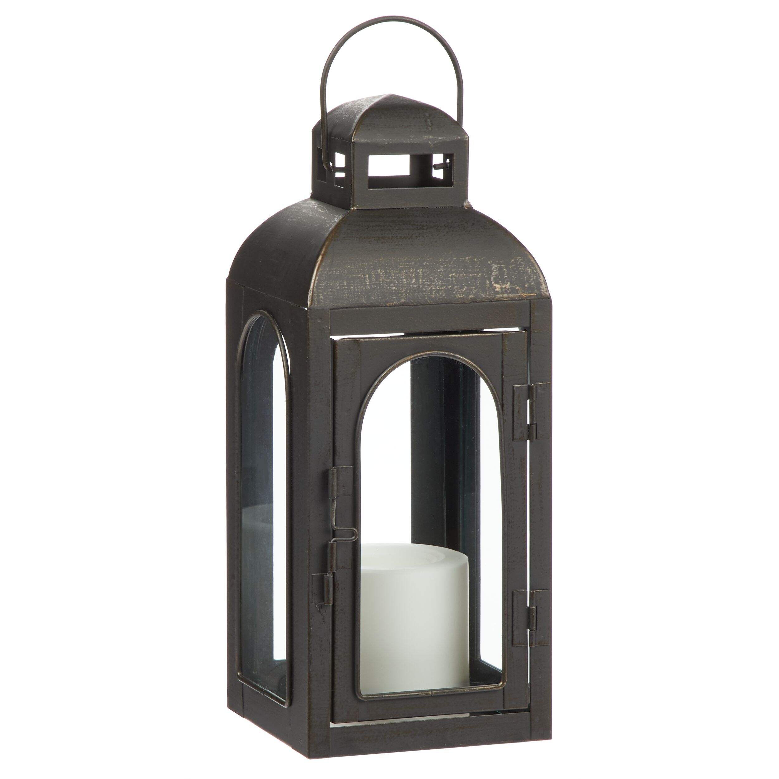 CANVAS Lantern, 12-in, Black Front_Flat