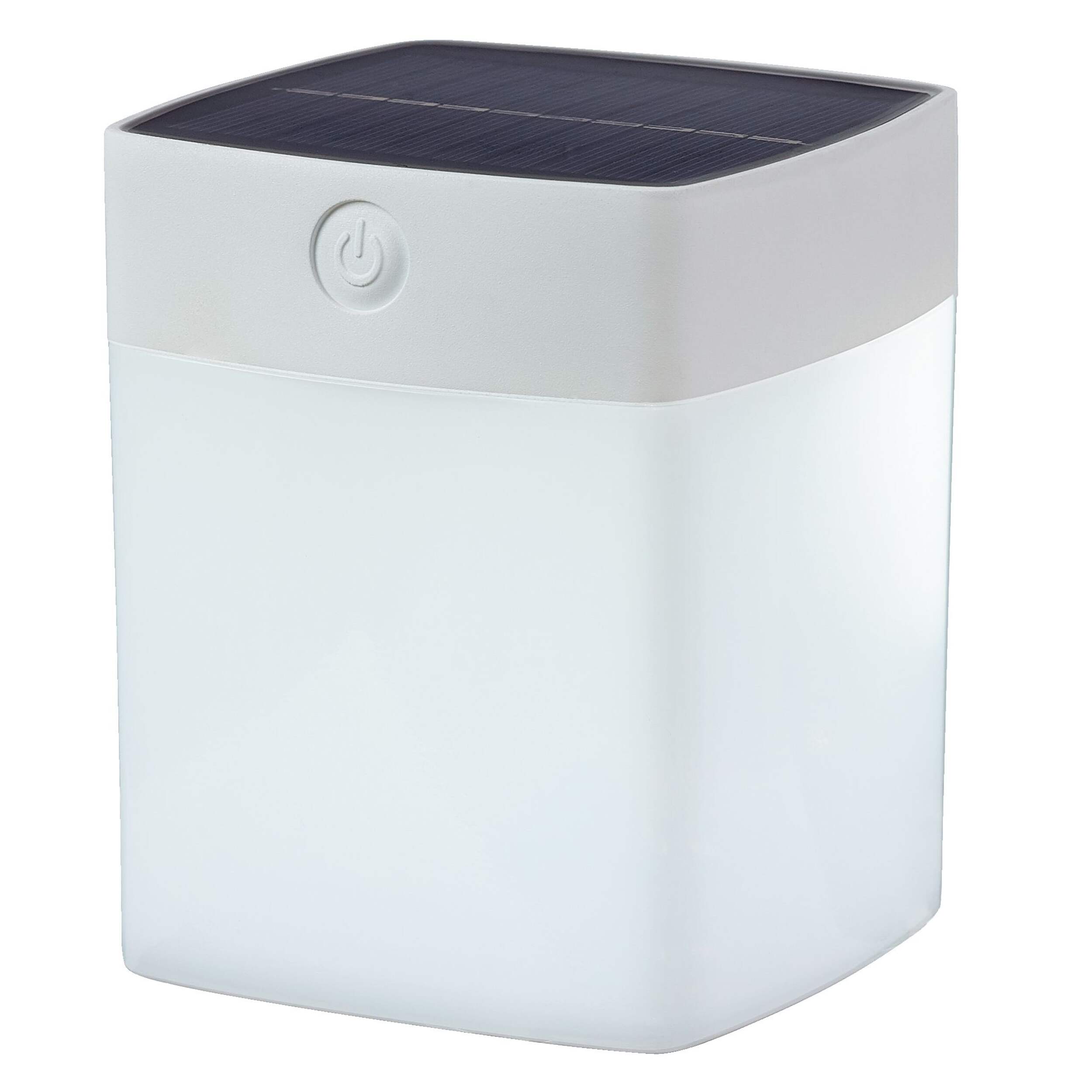 Cube lumineux solaire NOMA, 4,33 po, blanc Front_Angled_Left