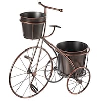 For Living Tricycle Planter & Plant Stand, 20.47-in, Multi-Colour, Assorted Front_Three_Fourths_Angled_Left