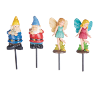 For Living Fairy & Gnome Pot/Garden Stakes, 5-in, Assorted Front_Flat