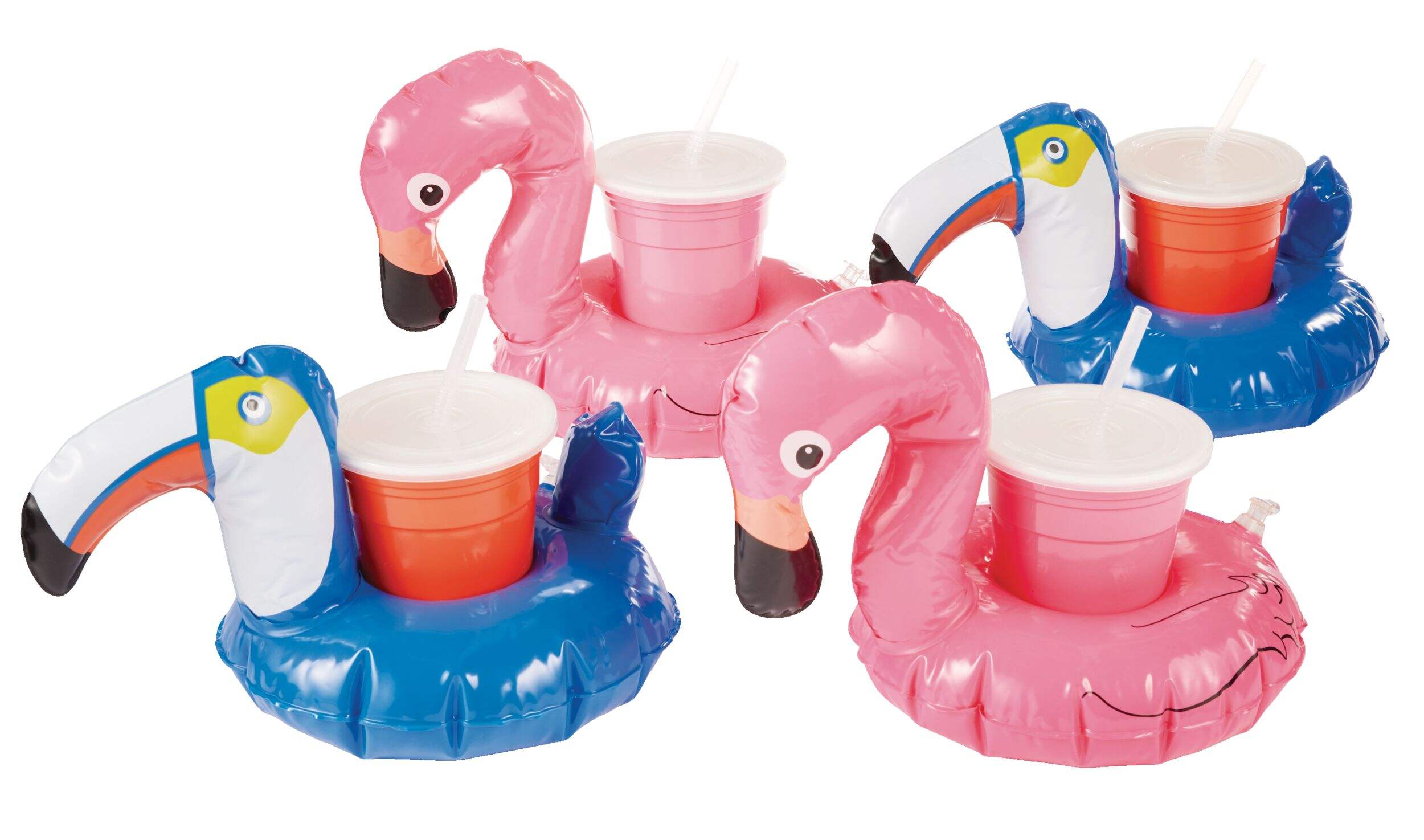 For Living Inflatable Drink Floaties/Cup Holders, Assorted Front_Flat