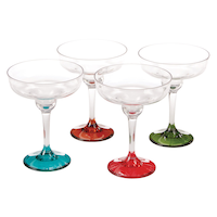 CANVAS Patio Margarita Glasses Set, 4-pcs Front_Elevated