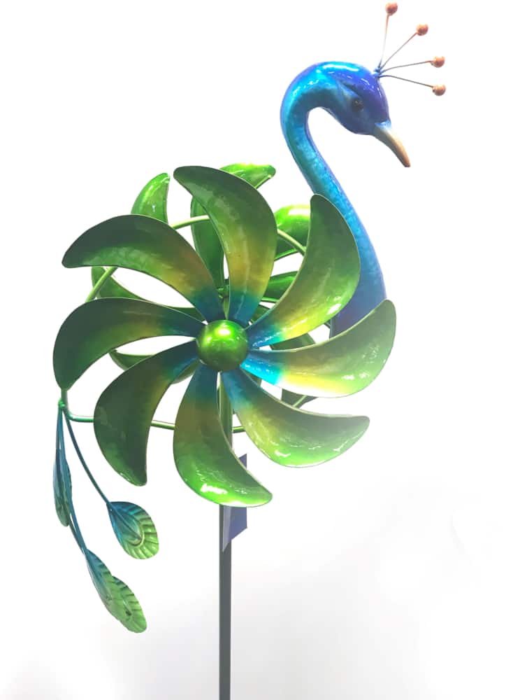 Details about   Peacock Wind Spinner  