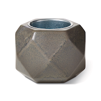 CANVAS Brier Ceramic Outdoor Fire Pot, Matte Concrete Front_Elevated