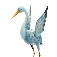 Statue et décoration de pelouse For Living, grue volante 33,86 po, bleu Front_Three_Fourths_Angled_Left