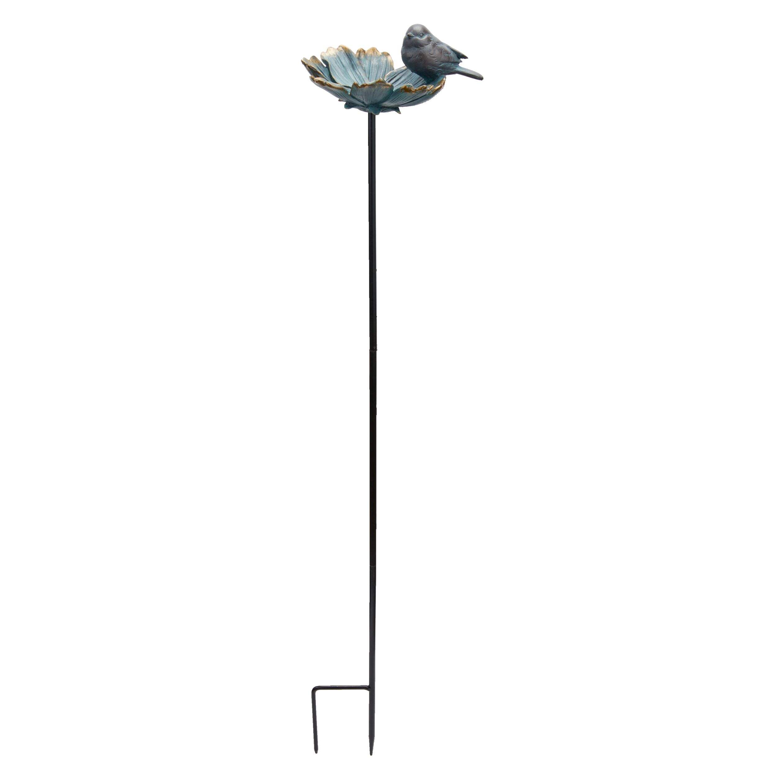 For Living Bird Bath Garden Stake, 35.24-in Side_Right