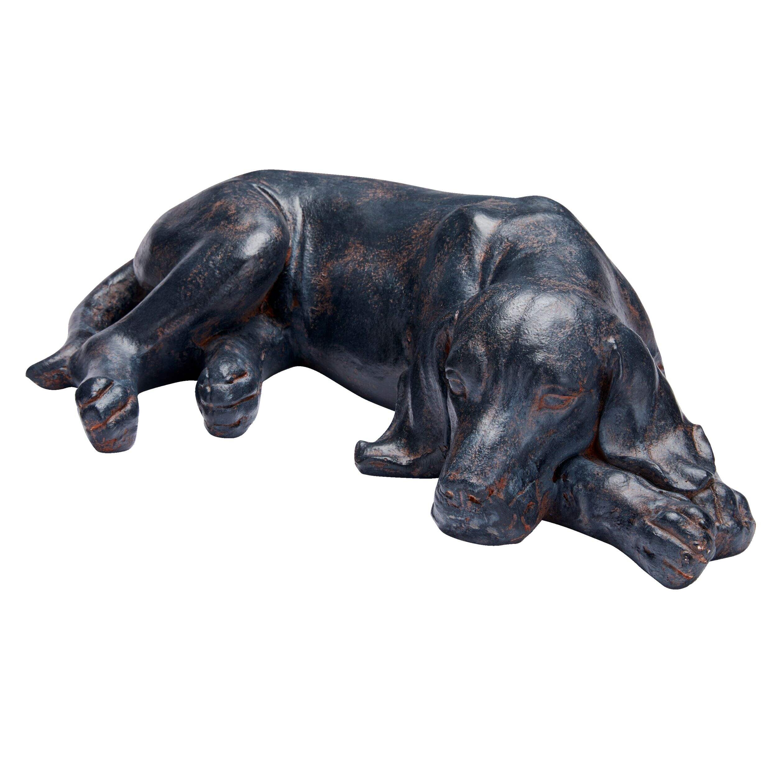 Statue commémorative For Living, chien au repos, 5,71 po, brun Front_Three_Fourths_Angled_Left