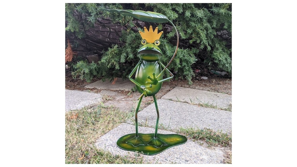 For Living Frog Prince Garden Statue & Lawn Ornament, 13.78in, Assorted Canadian Tire