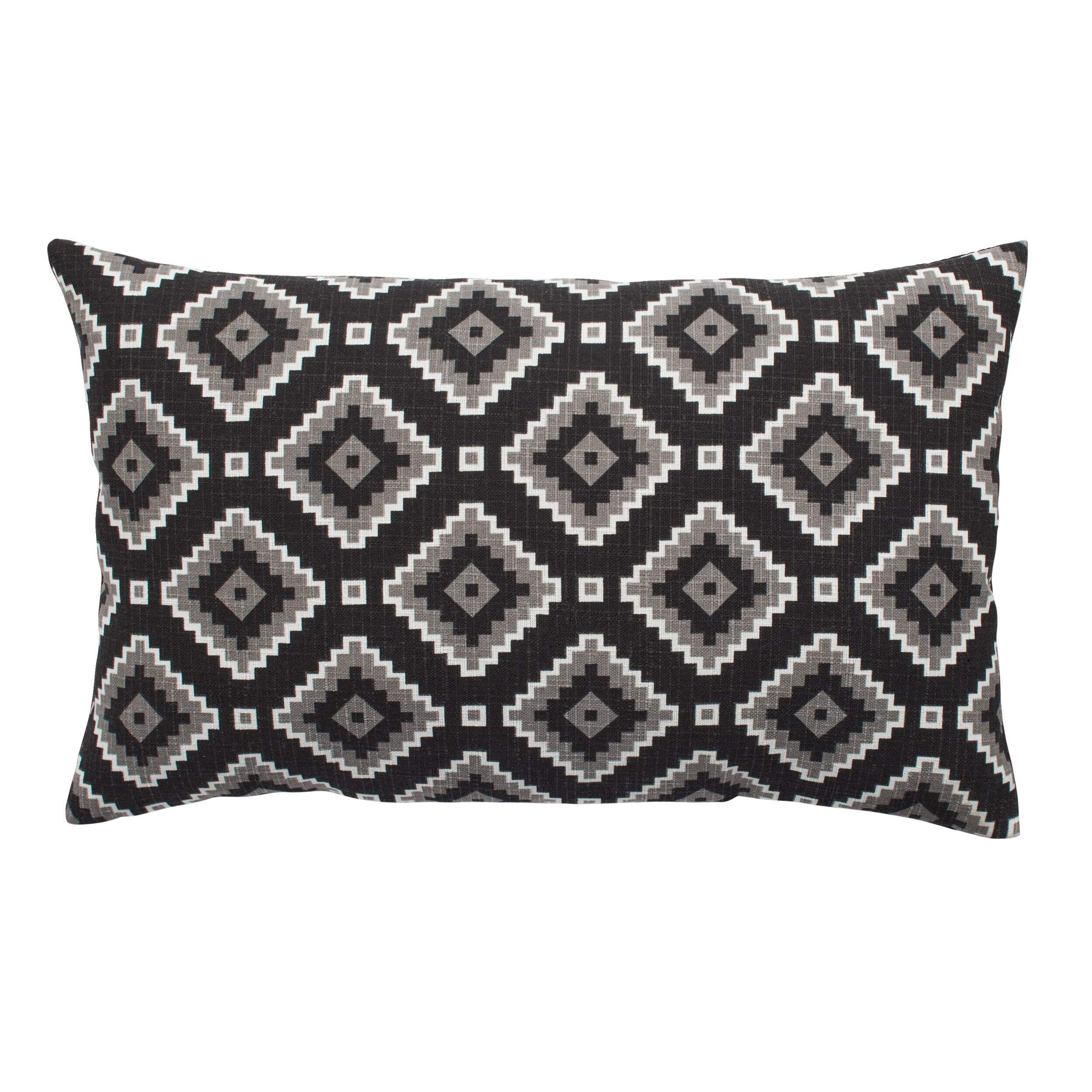 CANVAS Boho Lumbar Toss Pillow, 20-in x 12-in Front_Flat