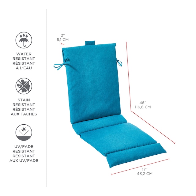 CANVAS Pulberry Patio Sling Chair Cushion, Fade Resistant, Blue Canadian Tire