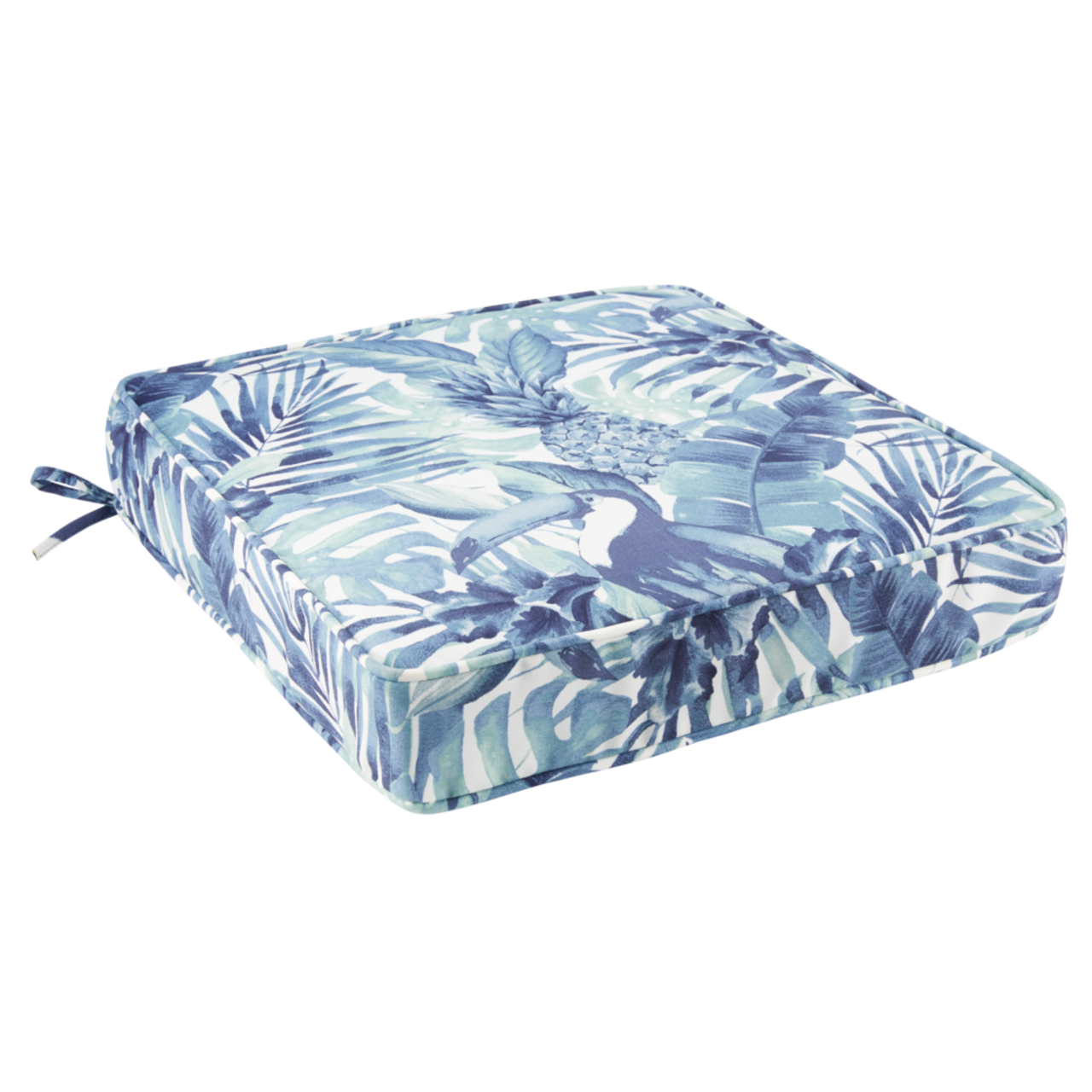 CANVAS Palm Breeze Patio Chair Seat Pad Fade Resistant Blue Canadian Tire