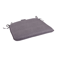 CANVAS Balmoral UV, Water & Stain Resistant Patio Reversible Chair & Seat Pad, Grey Front_Angled_Right