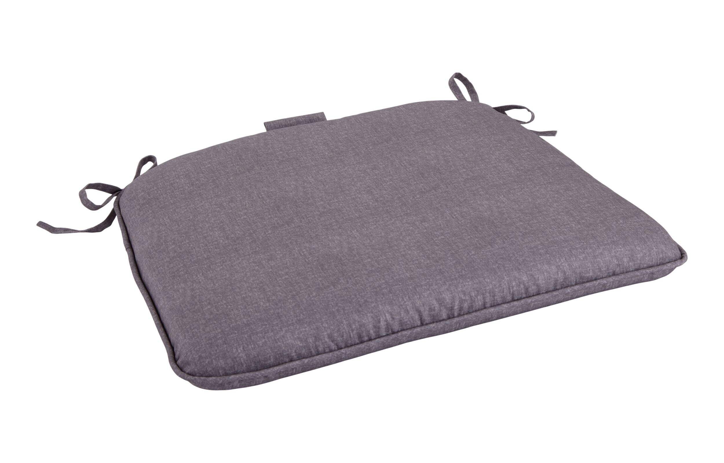 CANVAS Balmoral UV, Water & Stain Resistant Patio Reversible Chair & Seat Pad, Grey Front_Angled_Right