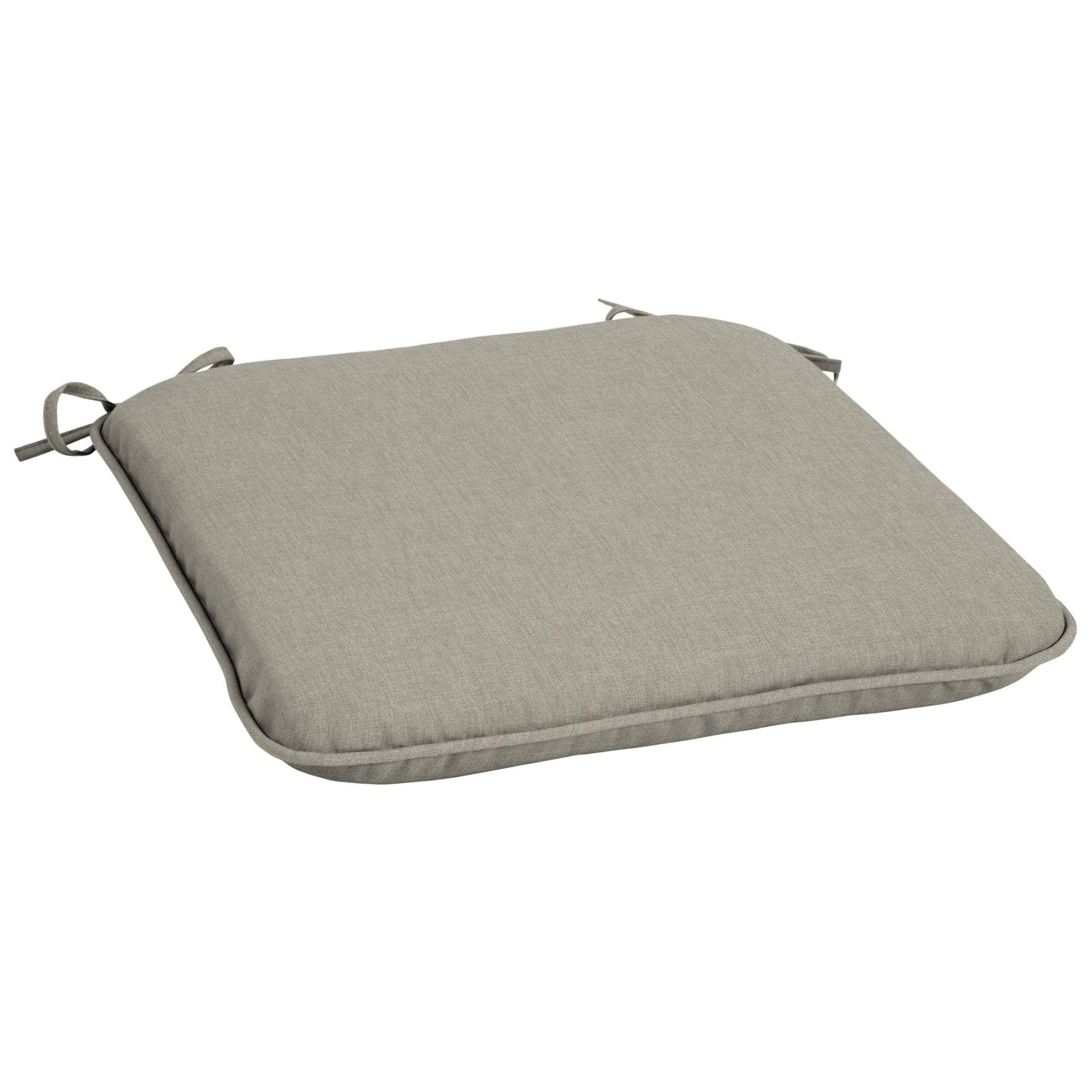 CANVAS Balmoral UV, Water & Stain Resistant Patio Reversible Chair Pad, Taupe Front_Angled_Right