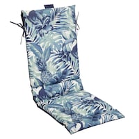 CANVAS Breeze UV, Water & Stain Resistant Patio Sling Chair Cushion, Blue Front_Three_Fourths_Angled_Left