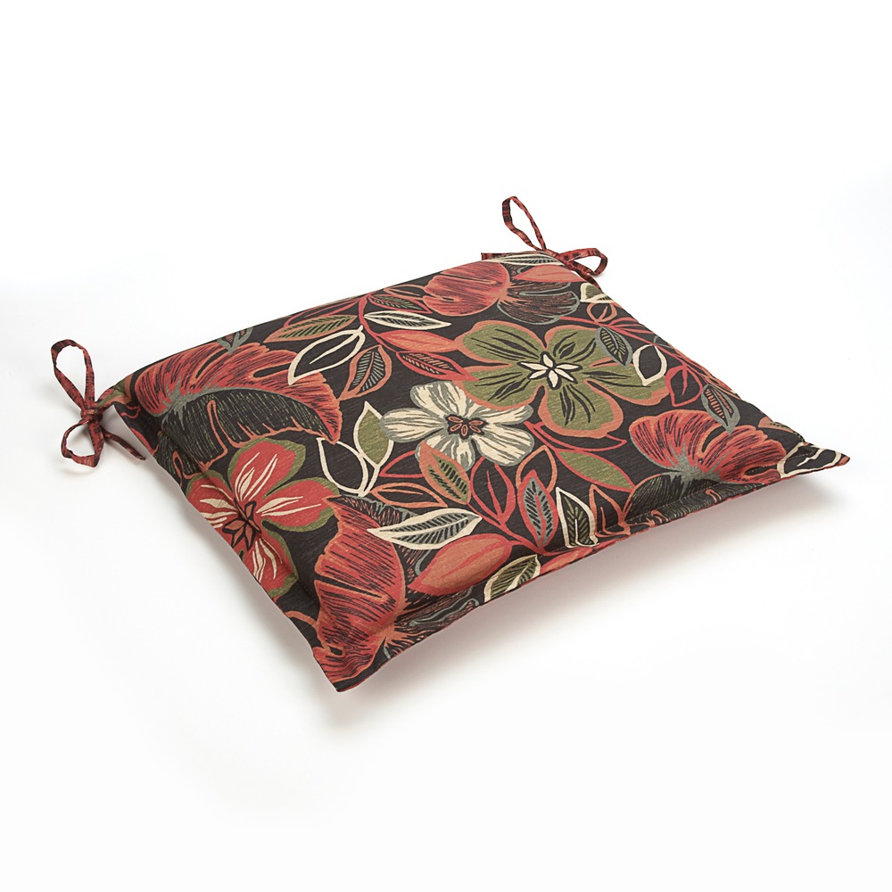 Black Floral Collection Patio Seat Pad Canadian Tire