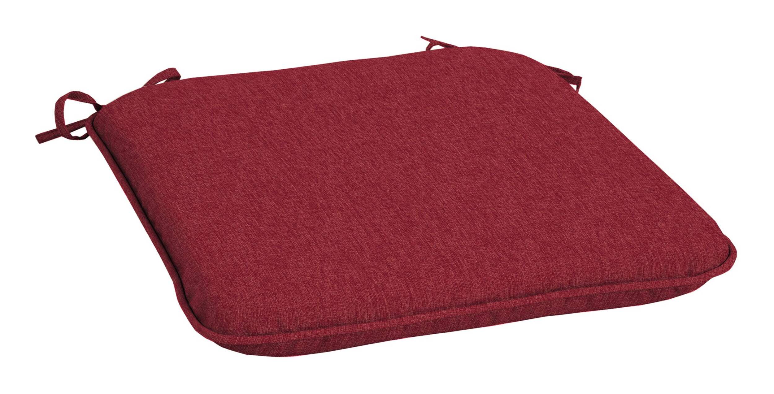 CANVAS Patio Water Resistant Chair & Seat Pad, Red Front_Angled_Right