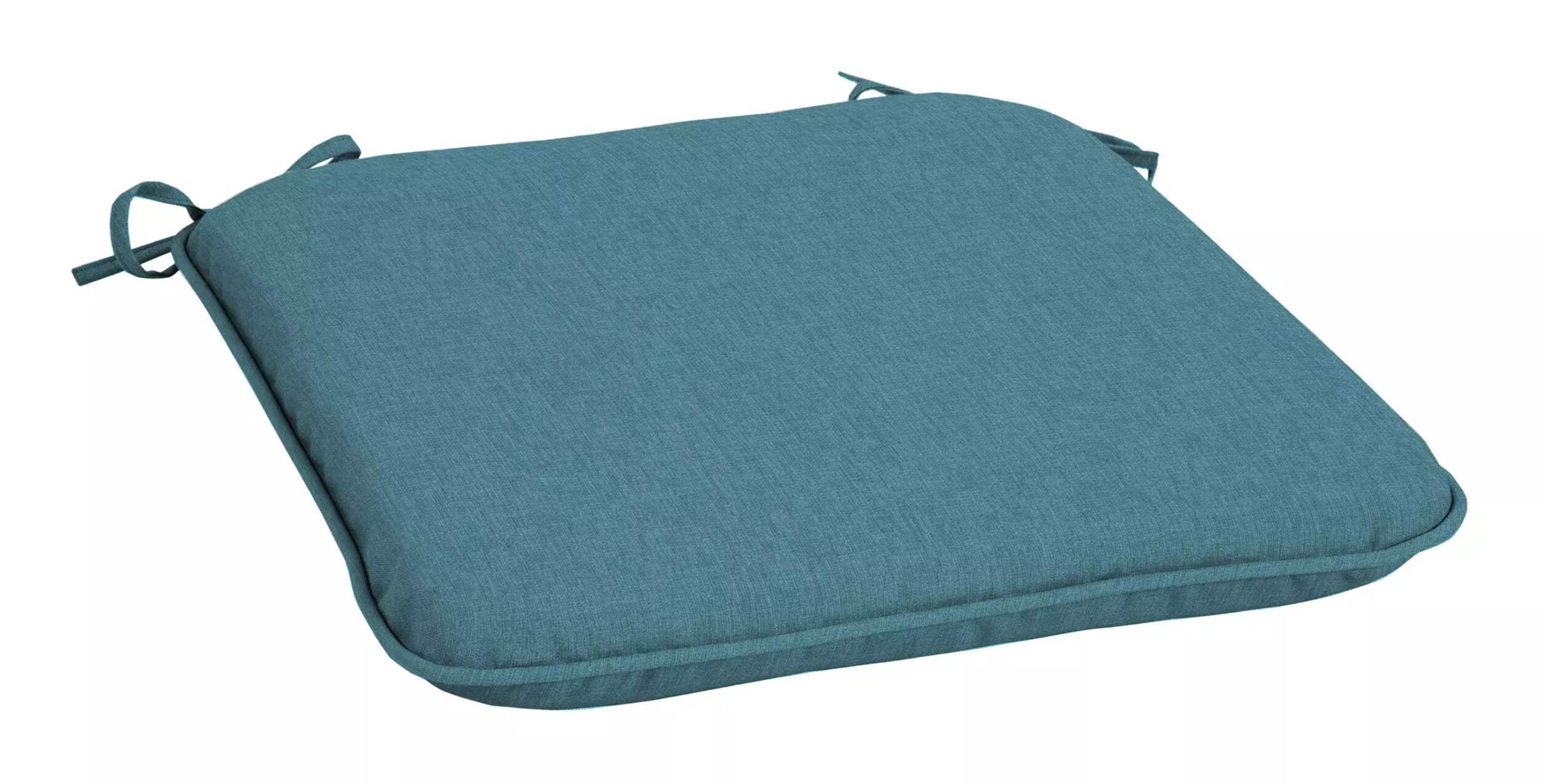 CANVAS Patio Water Resistant Chair & Seat Pad, Blue Front_Angled_Right