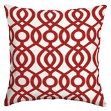 Coussin décoratif CANVAS Capilla Red, oléfine, 20 po Front_Flat