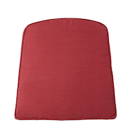 Coussin de fauteuil et de chaise de jardin CANVAS Canterbury, résistant aux rayons UV, à l'eau et aux taches, rouge Overhead_Flat