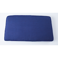 CANVAS Canterbury UV, Water & Stain Resistant Patio Love Seat Pad, Blue Overhead_Flat