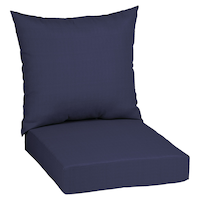 CANVAS Deep Seat UV, Water & Stain Resistant Patio Chair Cushion, Blue Front_Angled_Right