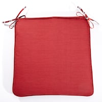 Coussin de siège hydrofuge résistant aux taches CANVAS Blossoms, rouge Overhead_Flat