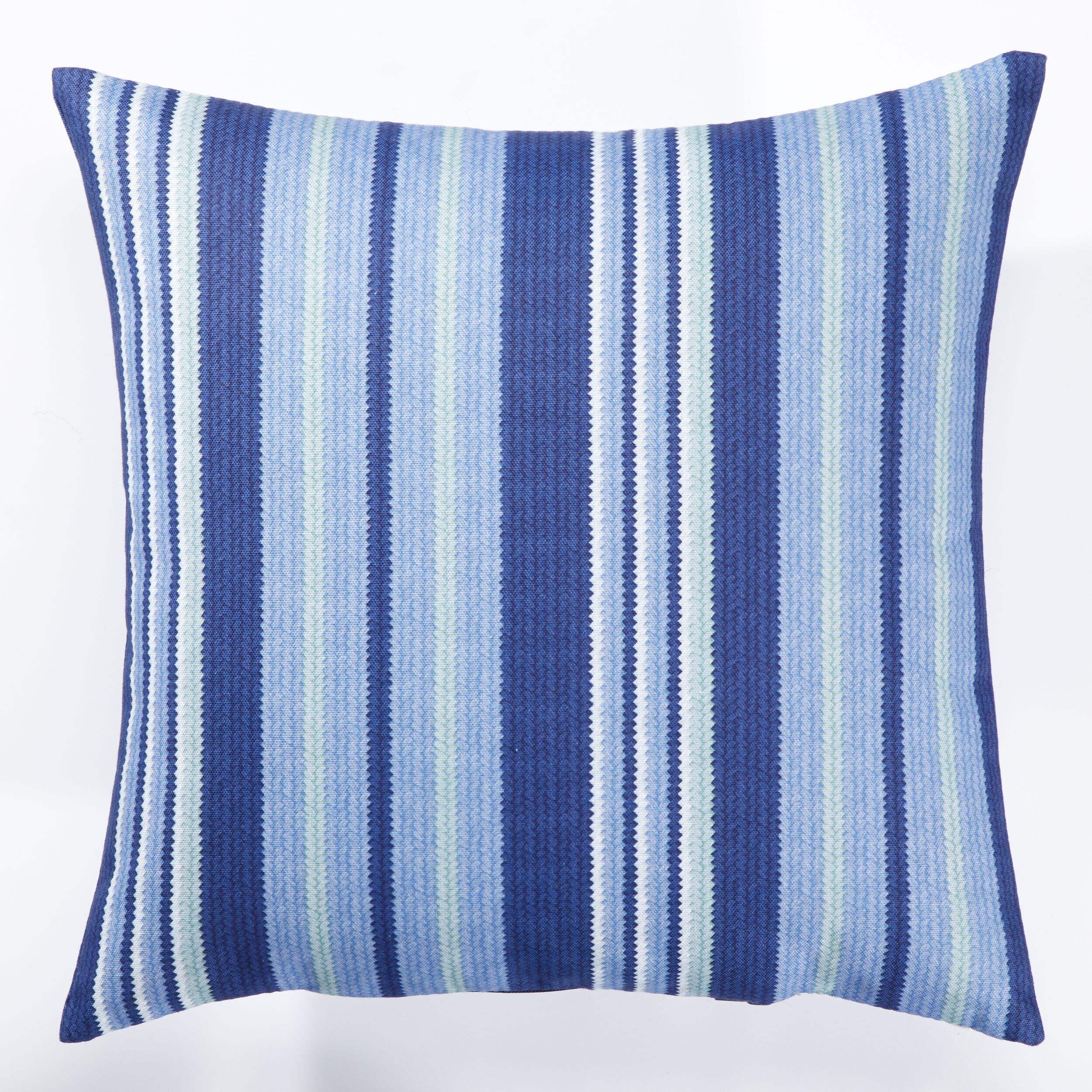 CANVAS Grassmat Stripe Toss Cushion, 16-in x 16-in Front_Flat